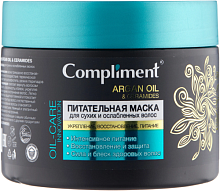 Compliment ARGAN OIL & CERAMIDES Питательная маска для сухих и ослабленных волос, 300мл, 12шт
