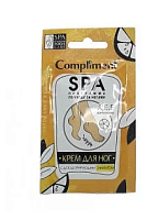 Compliment саше SPA-программа по уходу за ногами (ванна, гель-скраб, маска, крем), 7мл*4