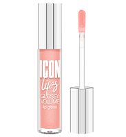 LuxVisage Блеск д/губ с эффектом объема ICON lips glossy volume тон 502 Creamy Peach 3,4г