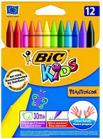 Мелки пластиковые 12 цветов BIC Kids Plasttidecor