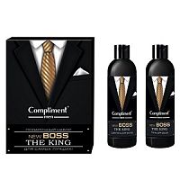Compliment men New Boss ПН №1772 The King (Шампунь для волос, 250 мл + Гель для душа, 250 мл), 10шт