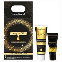 Compliment ARGAN OIL ПН №1241 (Эликсир для контура глаз, 25мл + сыворотка для лица, 50мл),12шт