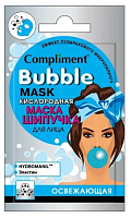 Compliment Саше BUBBLE MASK кислородная маска-шипучка для лица освежающая, 7мл, 48шт