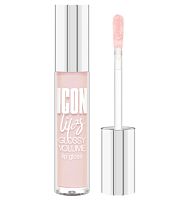 LuxVisage Блеск д/губ с эффектом объема ICON lips glossy volume тон 501 Baby Pink 3,4г