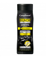 .Compliment Black Professional Шампунь для волос Активный уголь+Pro-collagen ДЕТОКС И УПРУГИЙ ОБЪЕМ,